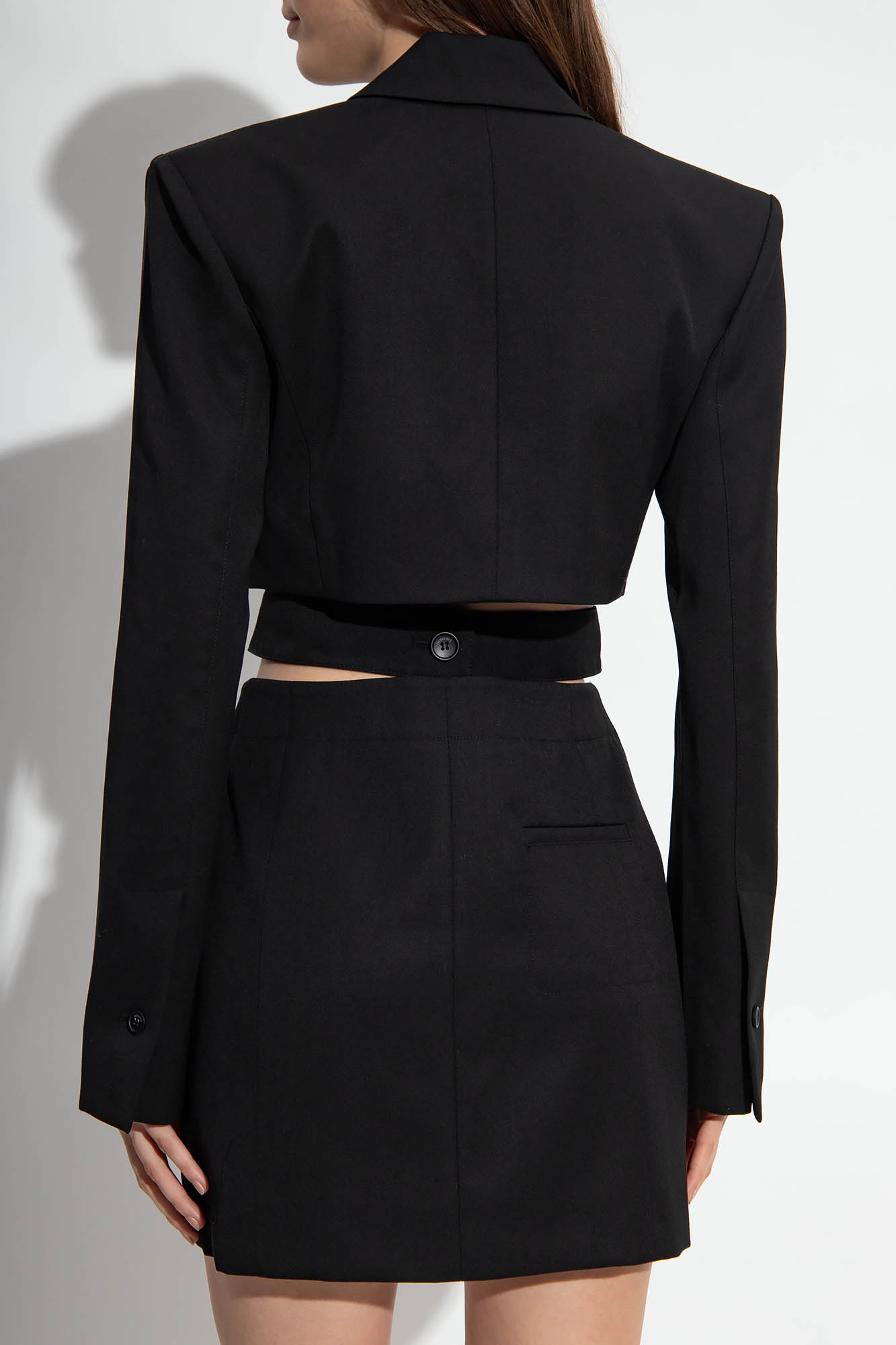 ワンピース JACQUEMUS WOMEN La Robe Bari Blazer Mini Dress Black Jacquemus Black La Robe Bari Mini Blazer Dress, Brand Size